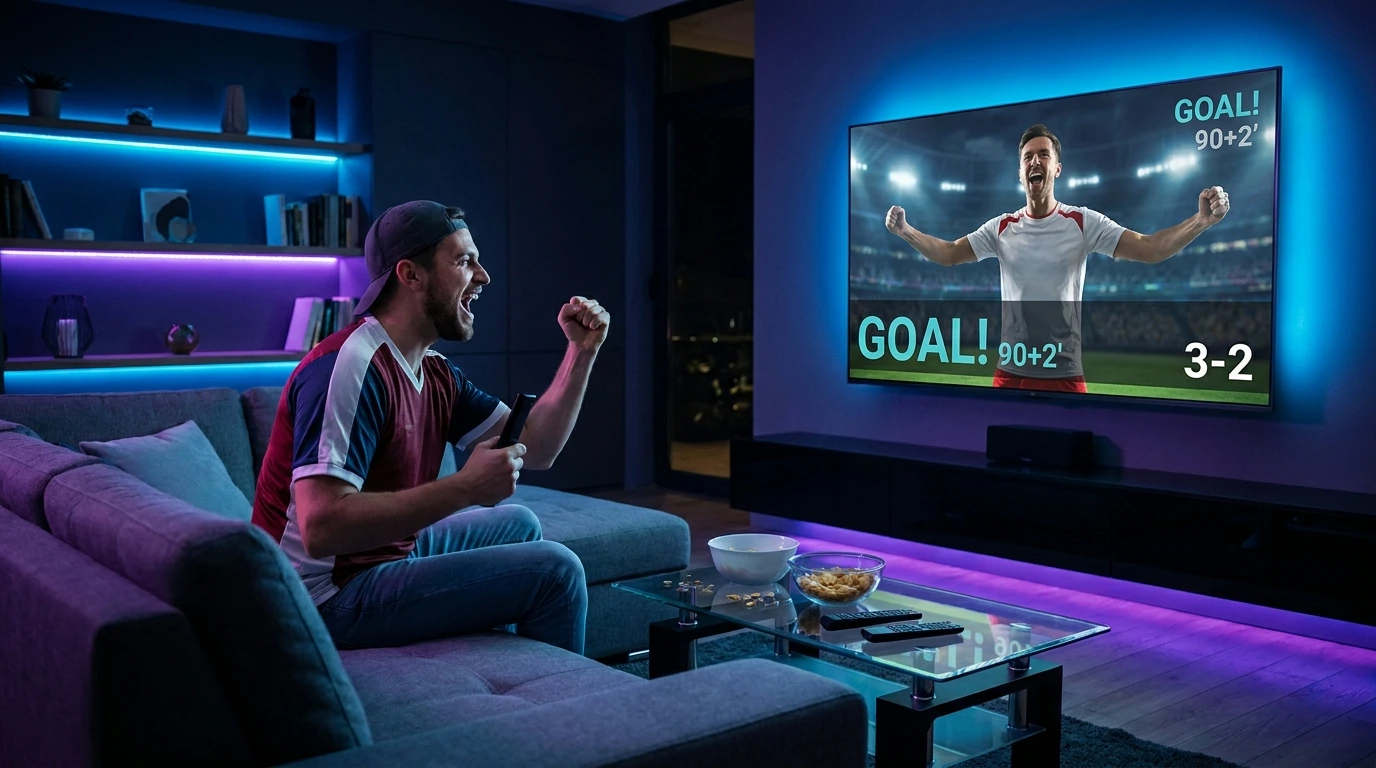 Enjoying smooth lag-free match broadcast as you watch live sports IPTV