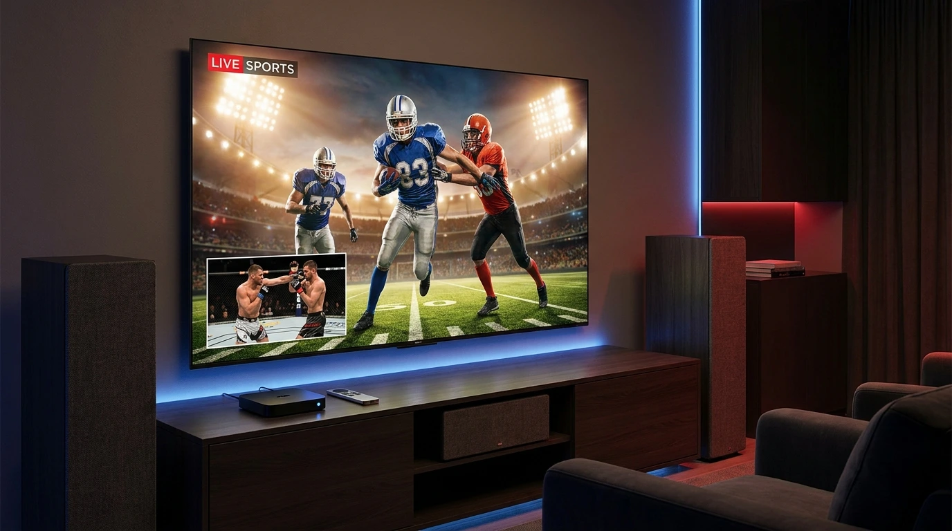 How to watch live sports IPTV and PPV events in 4K on smart TV
