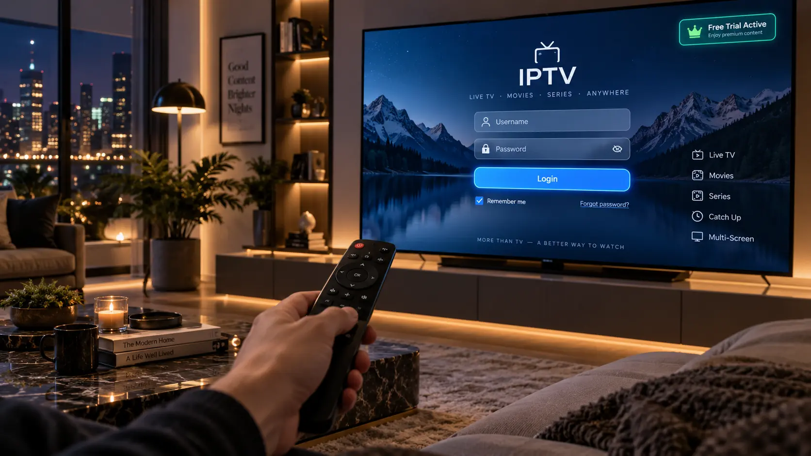 Enjoying smooth 4K live sports with an active IPTV free trial
