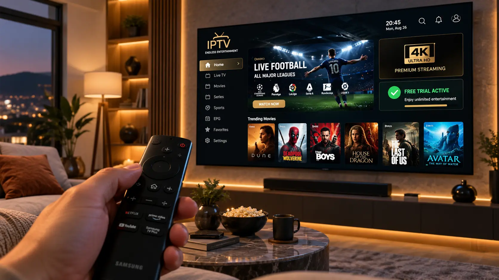 How to install IPTV on Smart TV for 4K live sports and movies