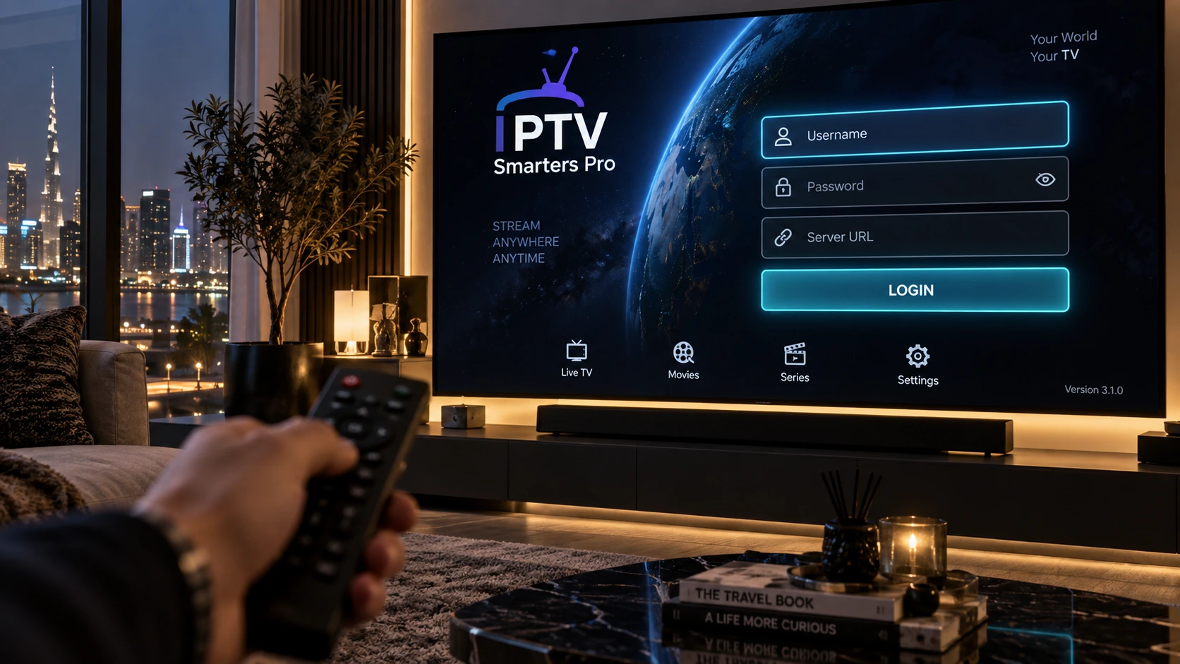 Logging into IPTV Smarters Pro with Xtream Codes credentials