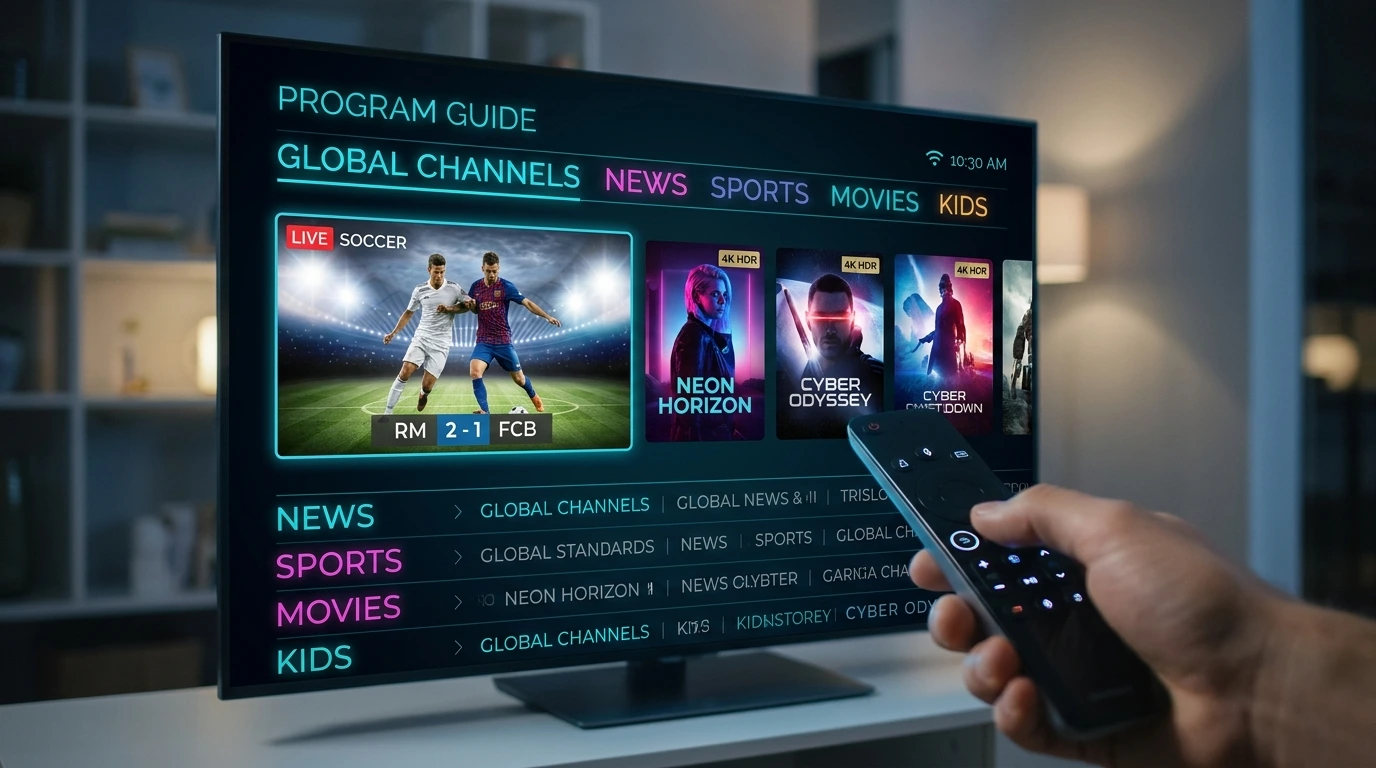 Browsing live channels and VOD on the best live tv streaming services