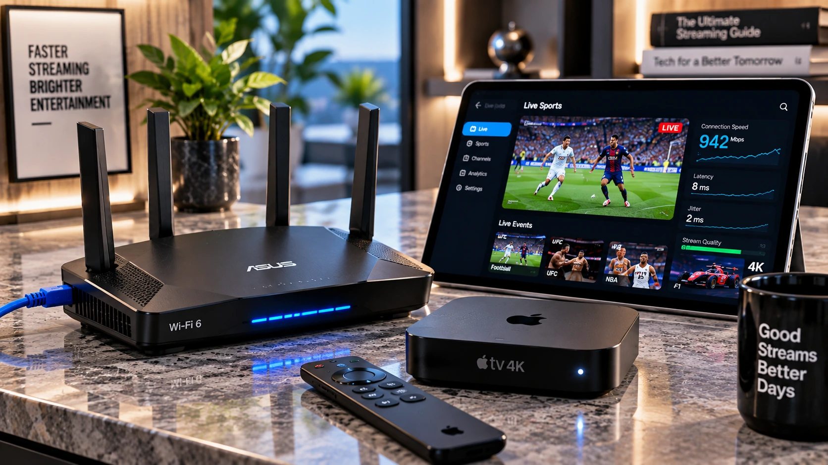 High-speed hardware and networking gear optimized for live PPV sports streaming
