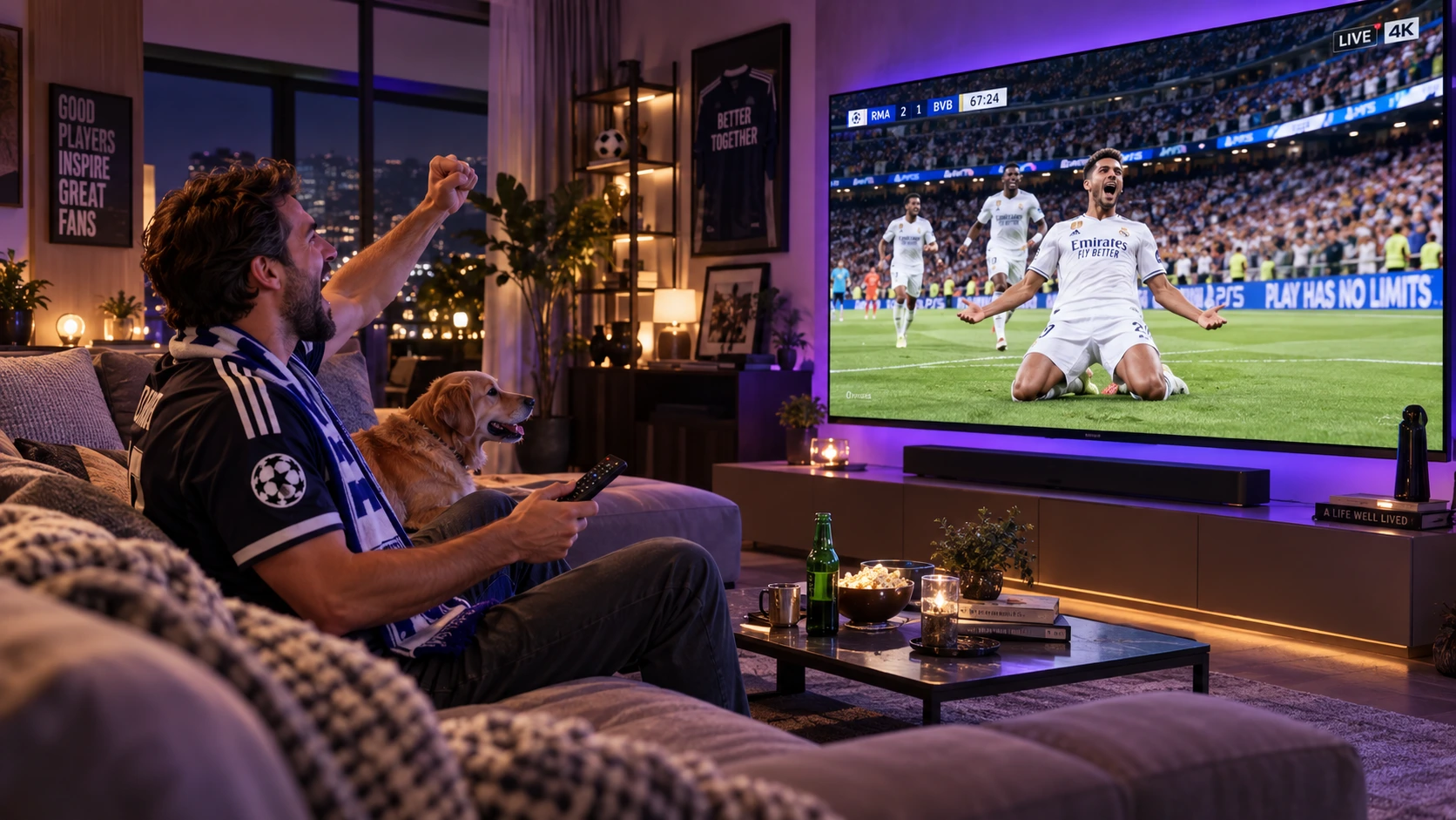 Watching live sports on TiviMate IPTV player in crystal clear 4K